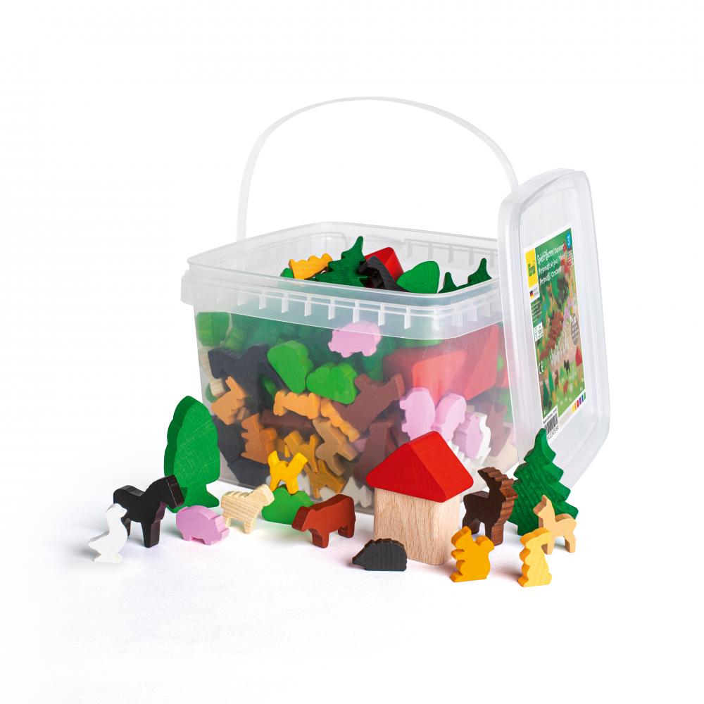 Låda med leksaksfigurer (200 st) - 2