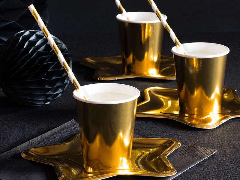 Pappmuggar Guld, 180 ml - 3