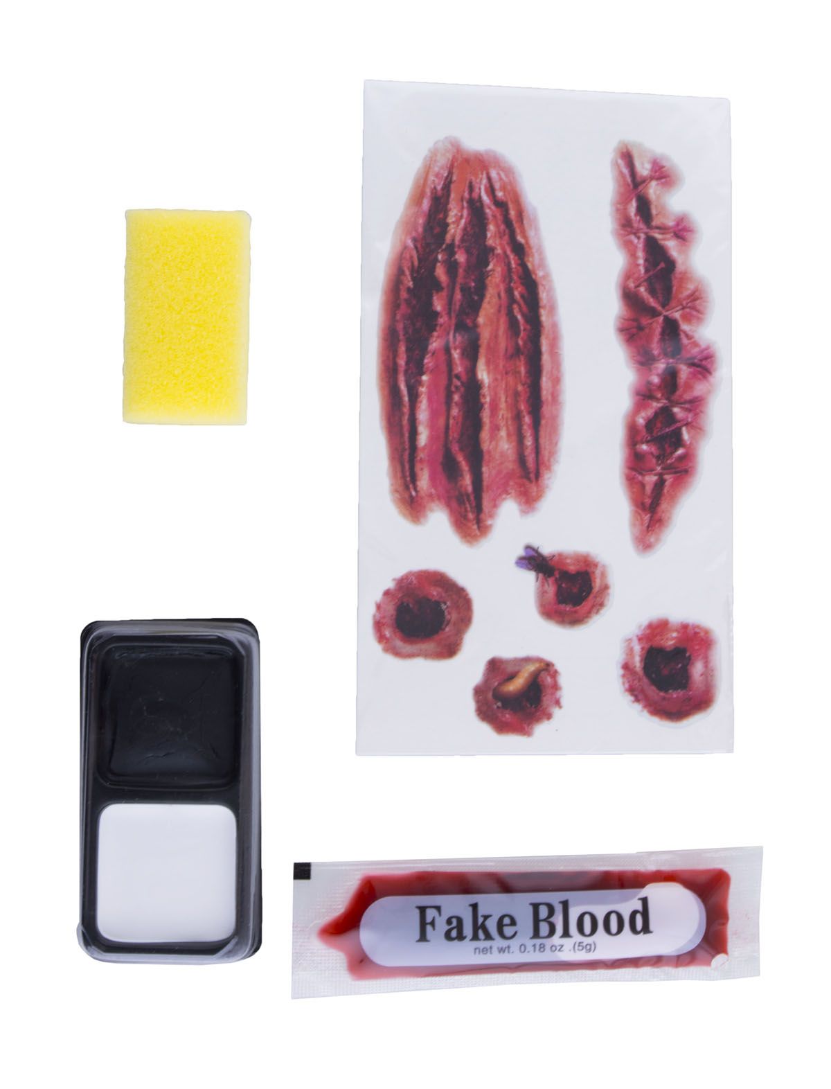 Sår & Blod - F/X Sminkset Ansikte - 2