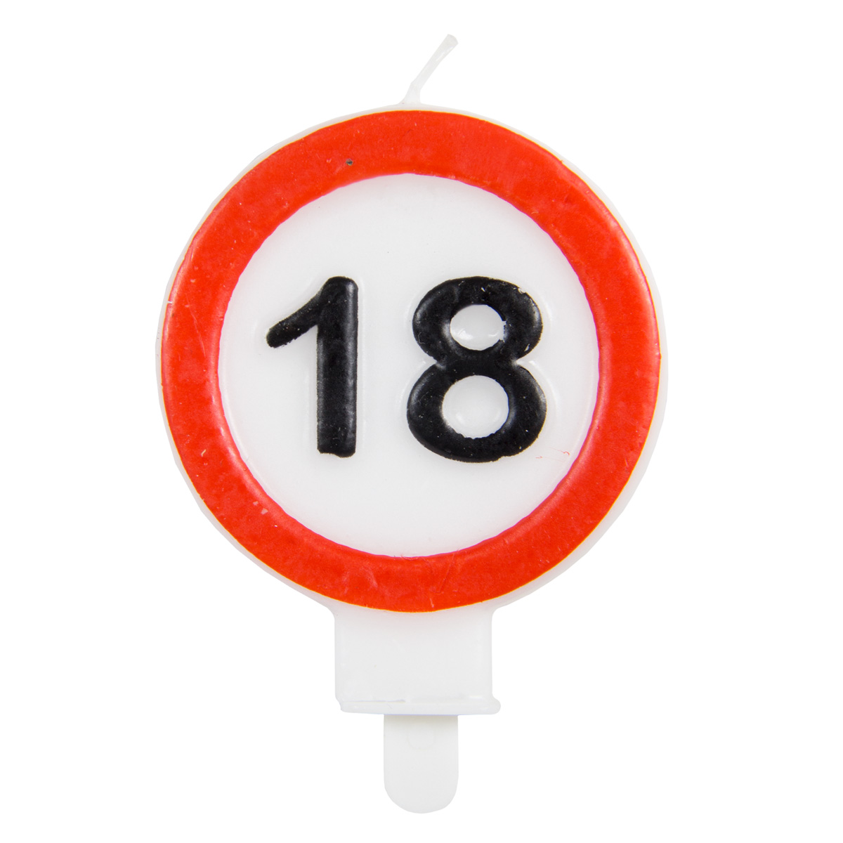 Cake candle number 18 years