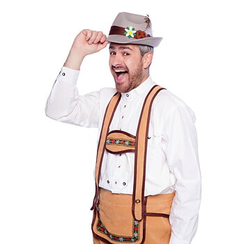 Hatt Tyroler Ljusgrå Ylle