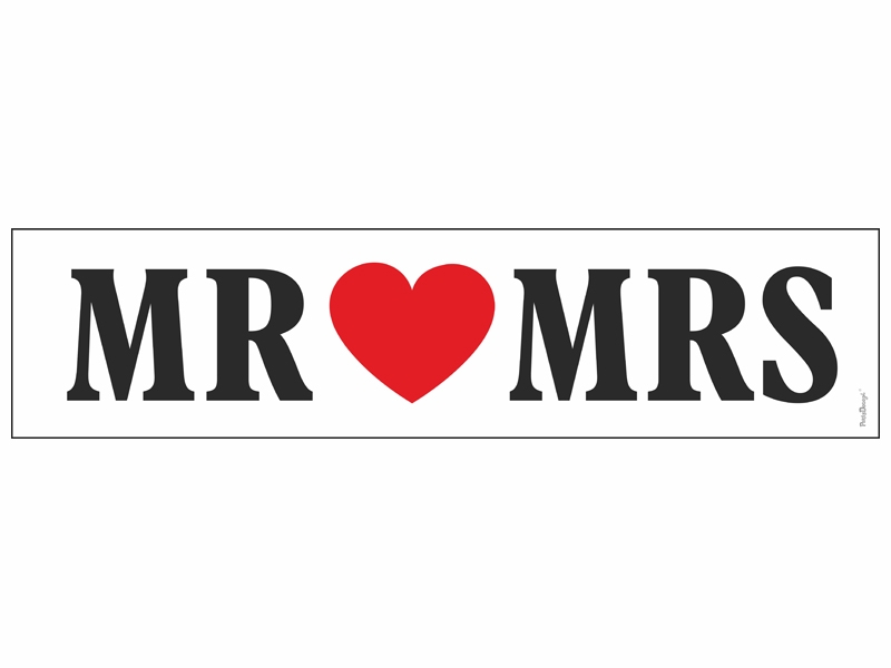 Nummerskilt Mr Mr bryllup