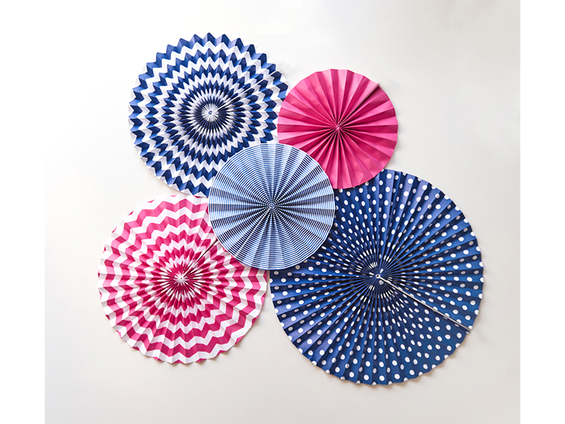 Dekorations rosetter, Sweet Blue, mix, 1 pkt / 3 st  - 3