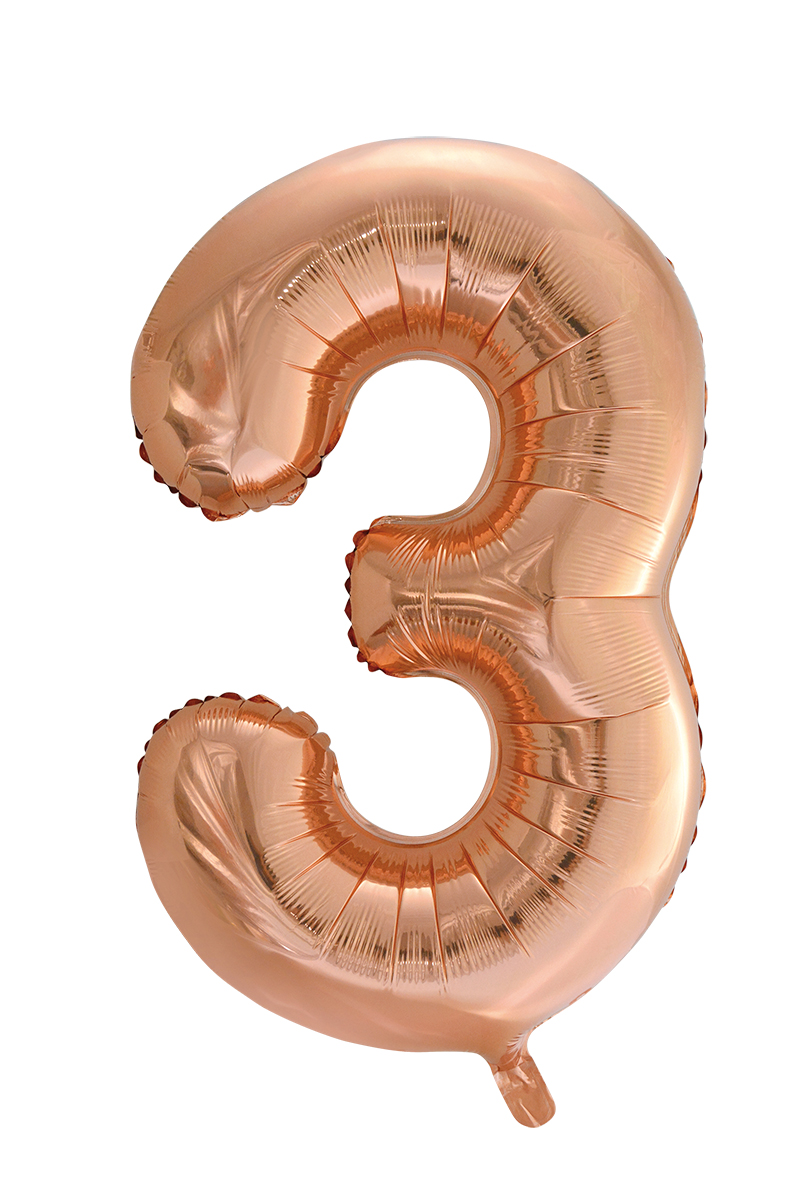Number Balloons Rosegold (86 cm) - 10