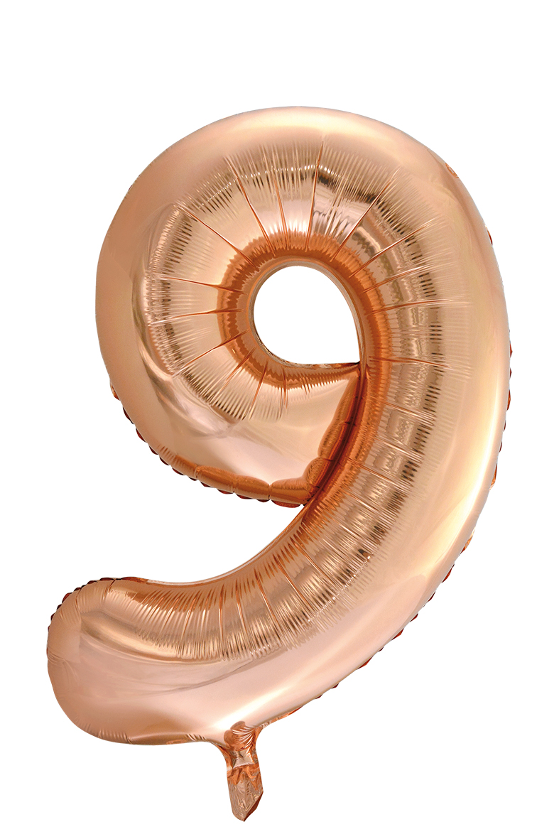 Number Balloons Rosegold (86 cm) - 6