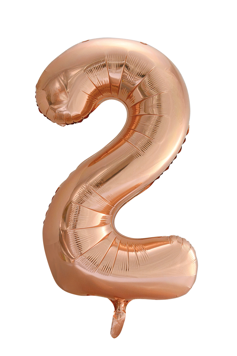 Number Balloons Rosegold (86 cm) - 9