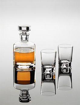 Glaskaraff med kork- 0,7 liter 