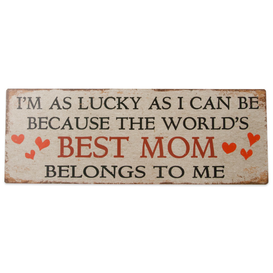 Skilt, Verdens beste mamma  - best mom