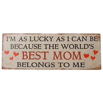 Metal plaque, Worlds best mom
