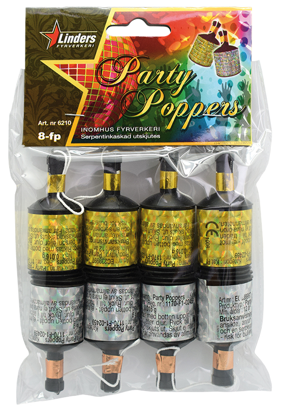 PARTYPOPPERS, 8-PAkk