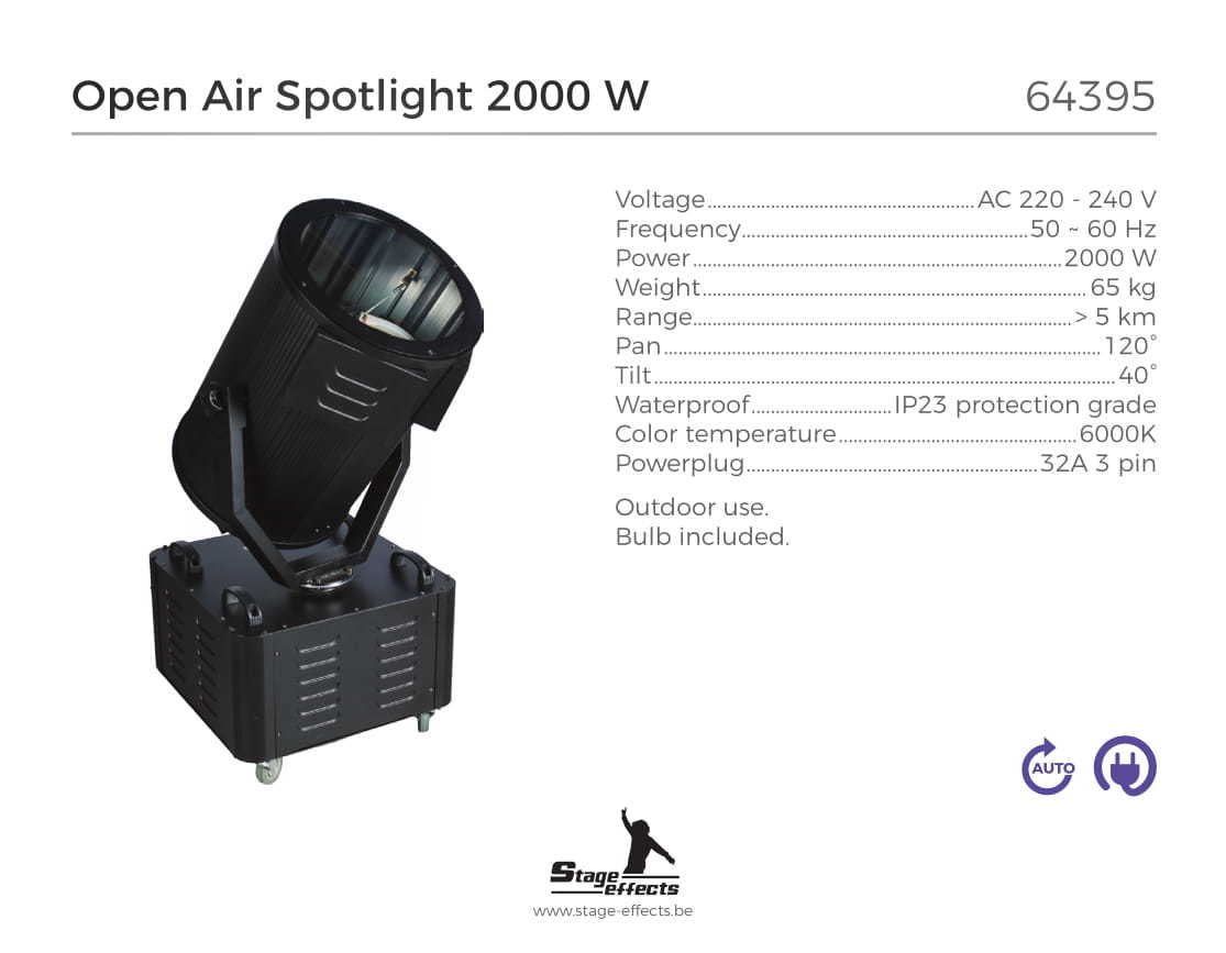 Open Air Spot 2000 W - 2