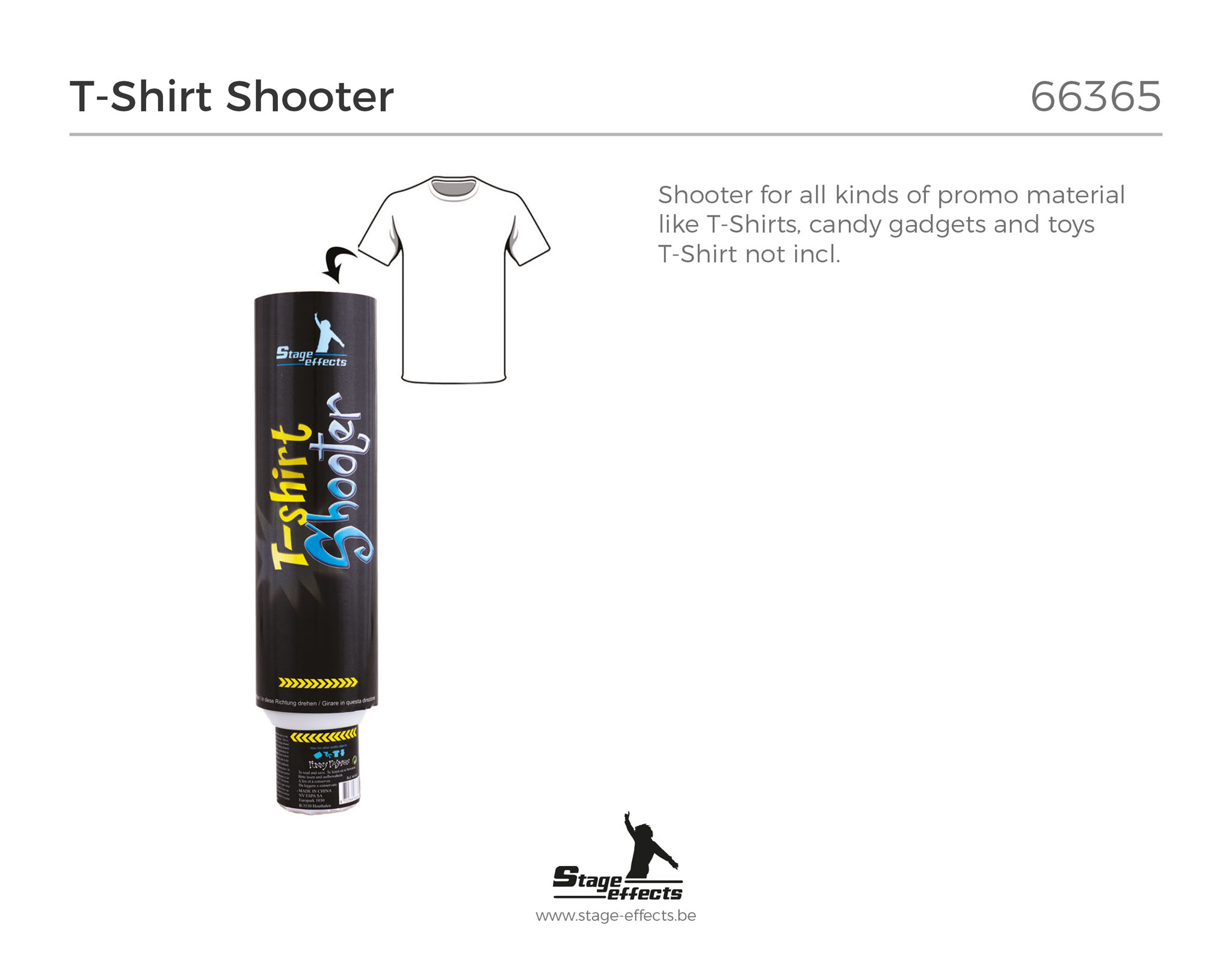 Confetti shooter for T-shirt  - 2