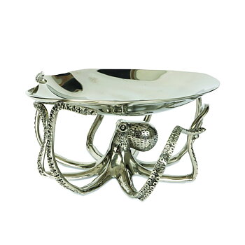 OCTUPUS STAND AND GLASS BOWL