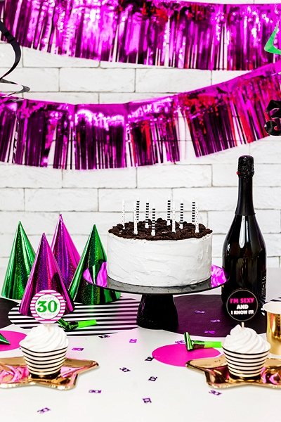 Party gardin, Rosa Metalic, 18,5 x 400 cm - 4