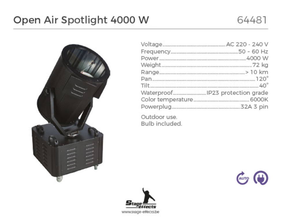 Open Air Spot 4000 W - 2