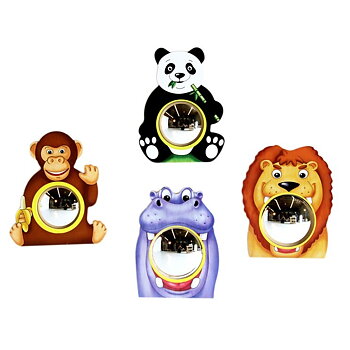 Spejlsæt Panda og venner (4 dele)