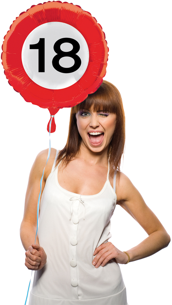 Balloons Traffic Sign 18, 46 cm