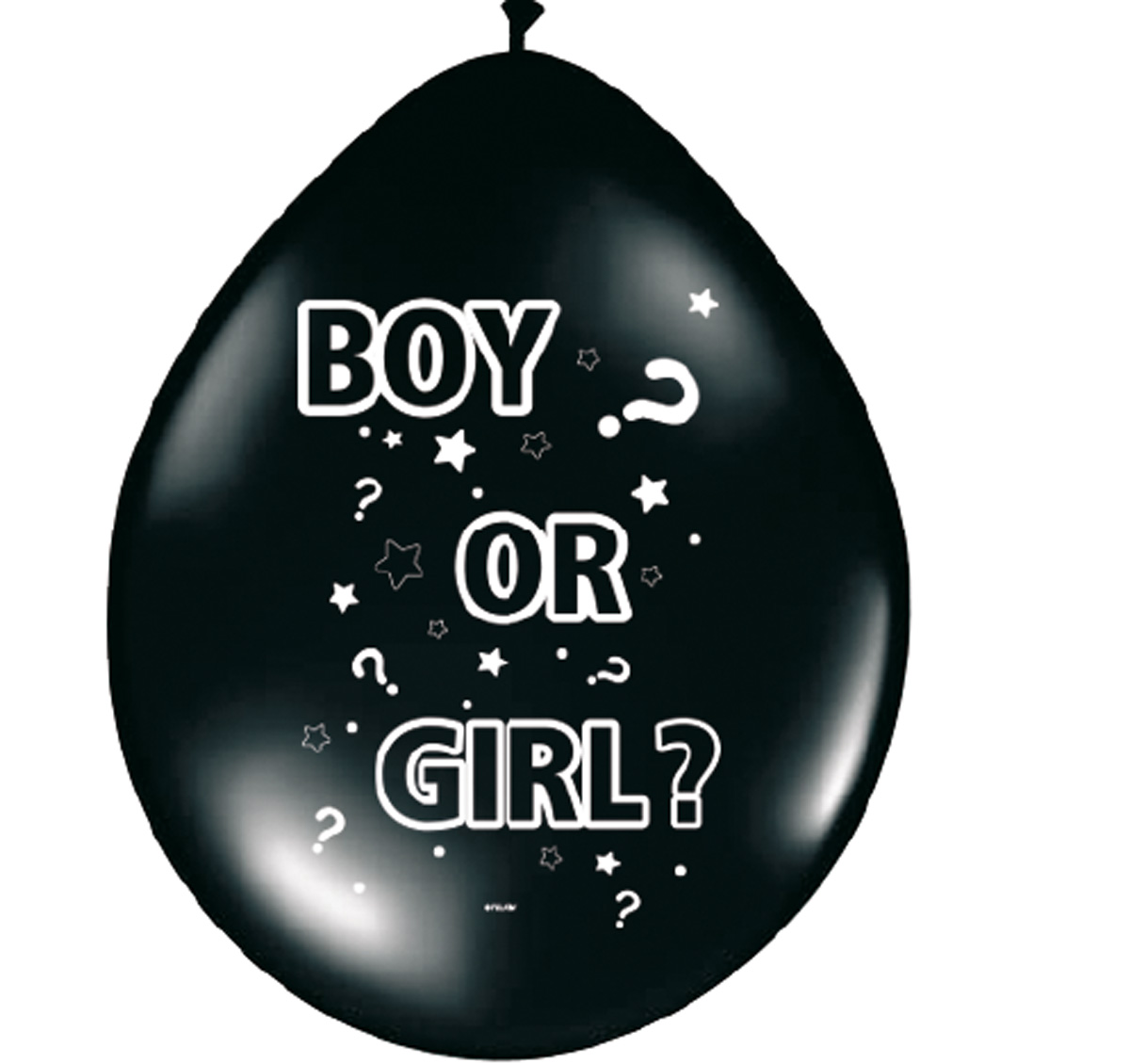 Gutt eller jente? Ballonger 30 cm (6 stk)