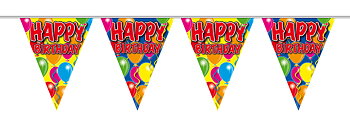 Flagbanner Happy Birthday