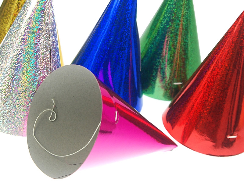 Hats Party Mixed Metallic Colours - 2