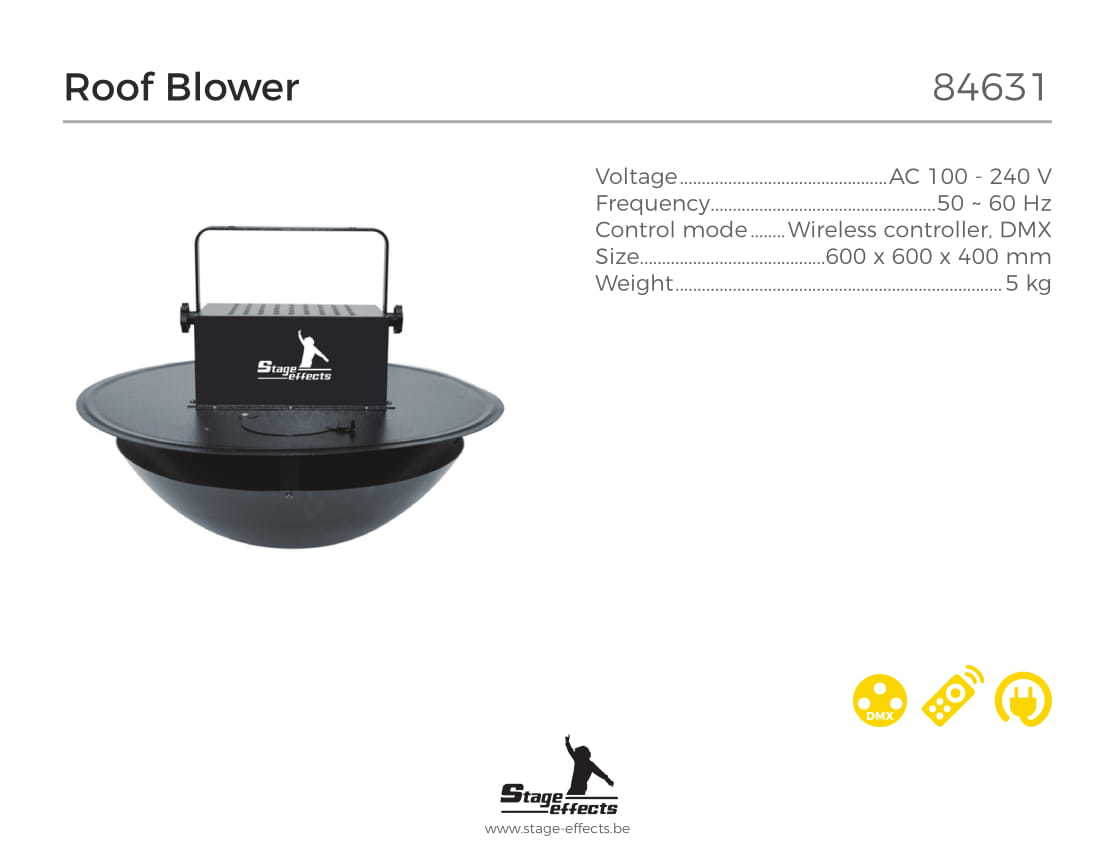 Konfetti Takfläkt / Roof Blower DMX - 2