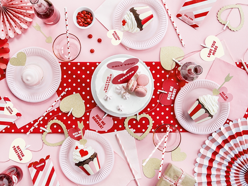 Decorative Rosettes Sweet Love, mix (1 pkt / 3 pc.) - 3