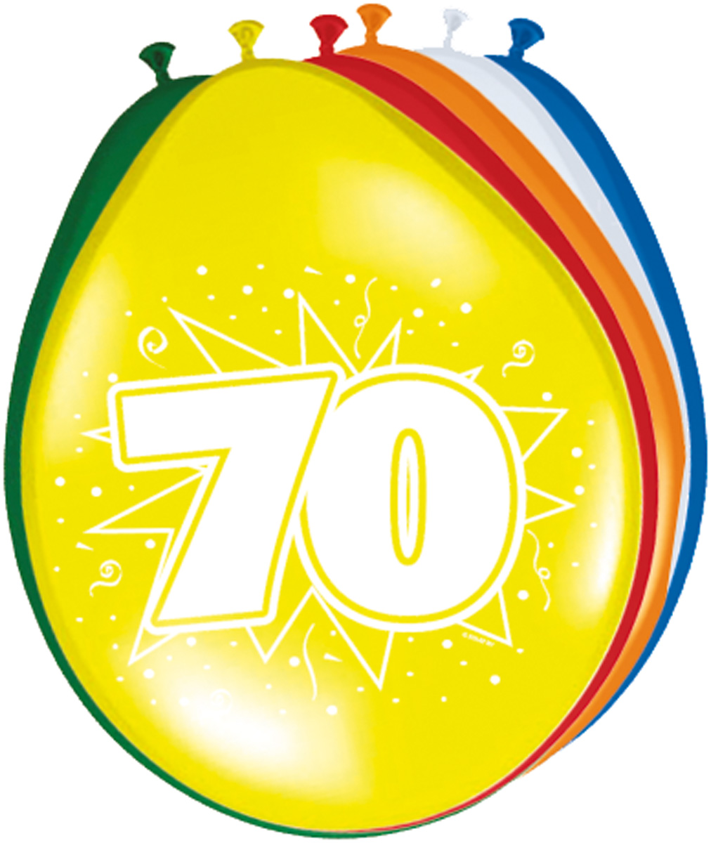 Ballonger 70 år, 6 st