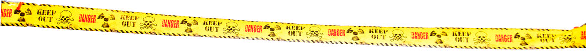 Advarsel tape KEEP OUT - DANGER,  15 m  - 2