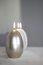 Eggs colored clear lacquer/metal GOOSE 