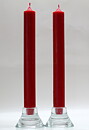 Slottsljus röda rustik 3,2x29cm 