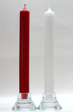 Slottsljus röda rustik 3,2x29cm 
