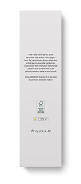 Handstöpta antikljus lila Act Svenska Kyrkan