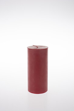 Pillars stearin 7x11cm SWANlabel DARKRED