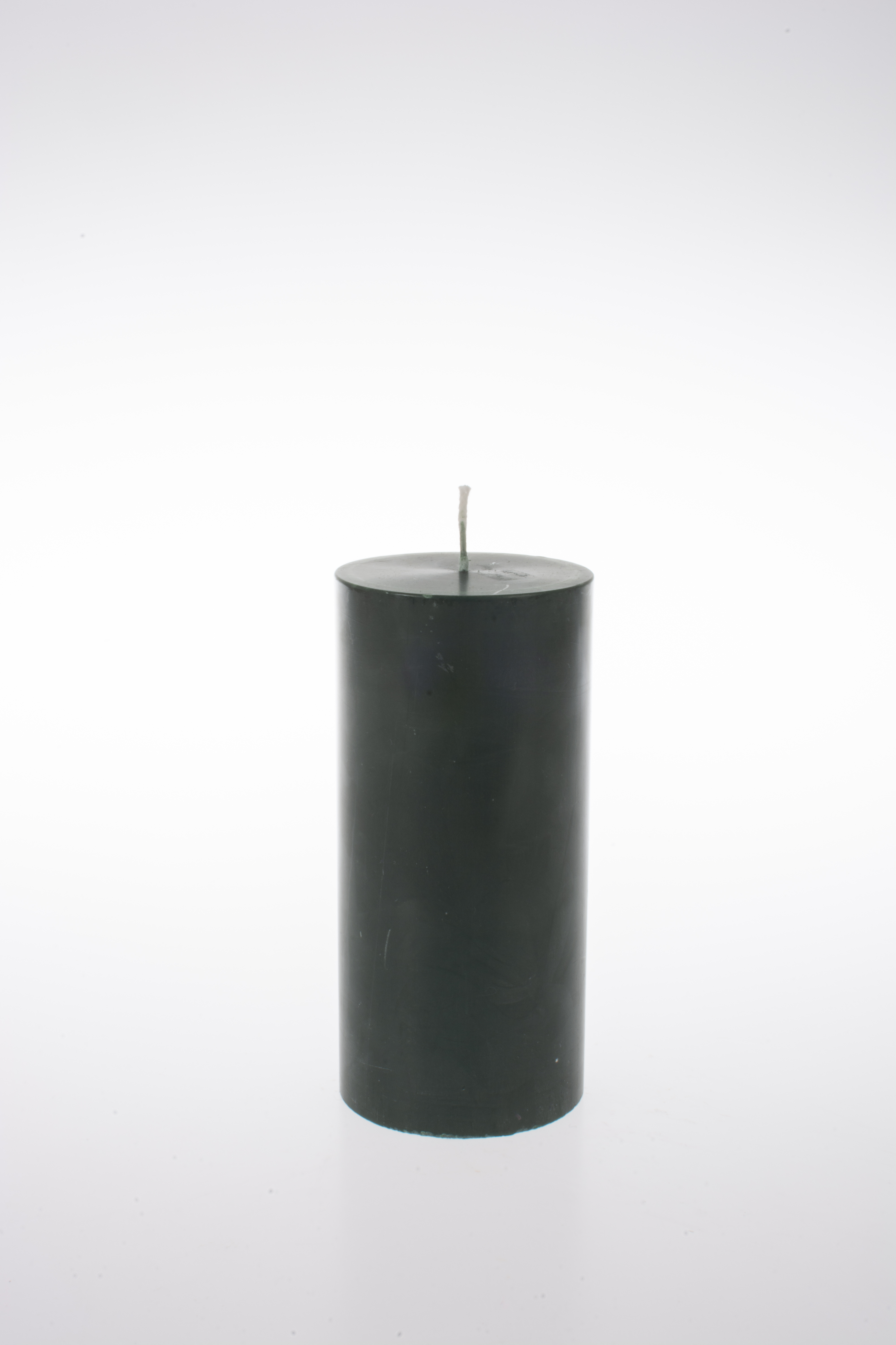 MÖRKGRÖN Blockljus stearin 7x11cm SVANEN  - 2