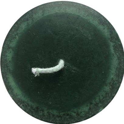 MÖRKGRÖN Blockljus stearin 7x11cm SVANEN 