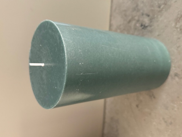 ANTIKGRÖN  Blockljus SVANEN 100%  stearin 9,6X20 cm - 2