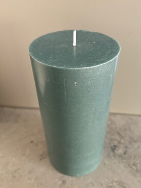 ANTIKGRÖN  Blockljus SVANEN 100%  stearin 9,6X20 cm