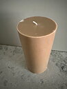 BEIGE Pillars SWAN-label 100% stearin 9,6x20cm