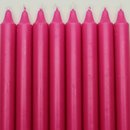 Ö-Utgående färgade kronljus 100% stearin SVANEN cerise