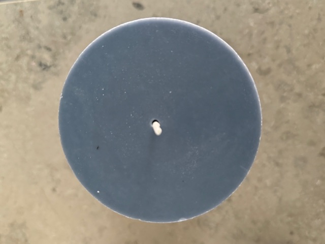 BLÅGRÅ  Blockljus SVANEN 100%  stearin 9,6X20 cm - 3