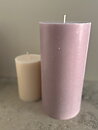 DUSTYPINK  Pillars SWAN-label 100% stearin 9,6x20cm
