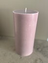 DUSTYPINK  Pillars SWAN-label 100% stearin 9,6x20cm