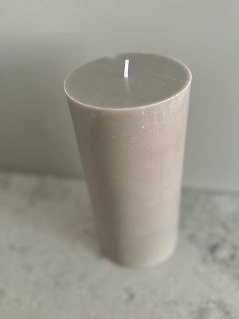 LIN  Blockljus SVANEN 100%  stearin 9,6X20 cm - 2