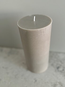 LINEN Pillars SWAN-label 100% stearin 9,6x20cm