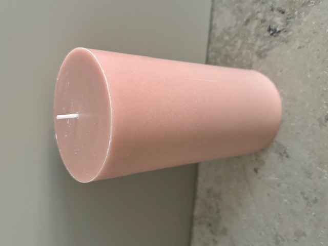 LIGHTPINK Pillars SWAN-label 100% stearin 9,6x20cm - 2
