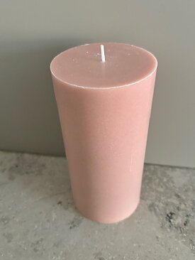 LIGHTPINK Pillars SWAN-label 100% stearin 9,6x20cm
