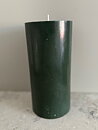 DARKGREEN Pillars SWAN-label 100% stearin 9,6x20cm