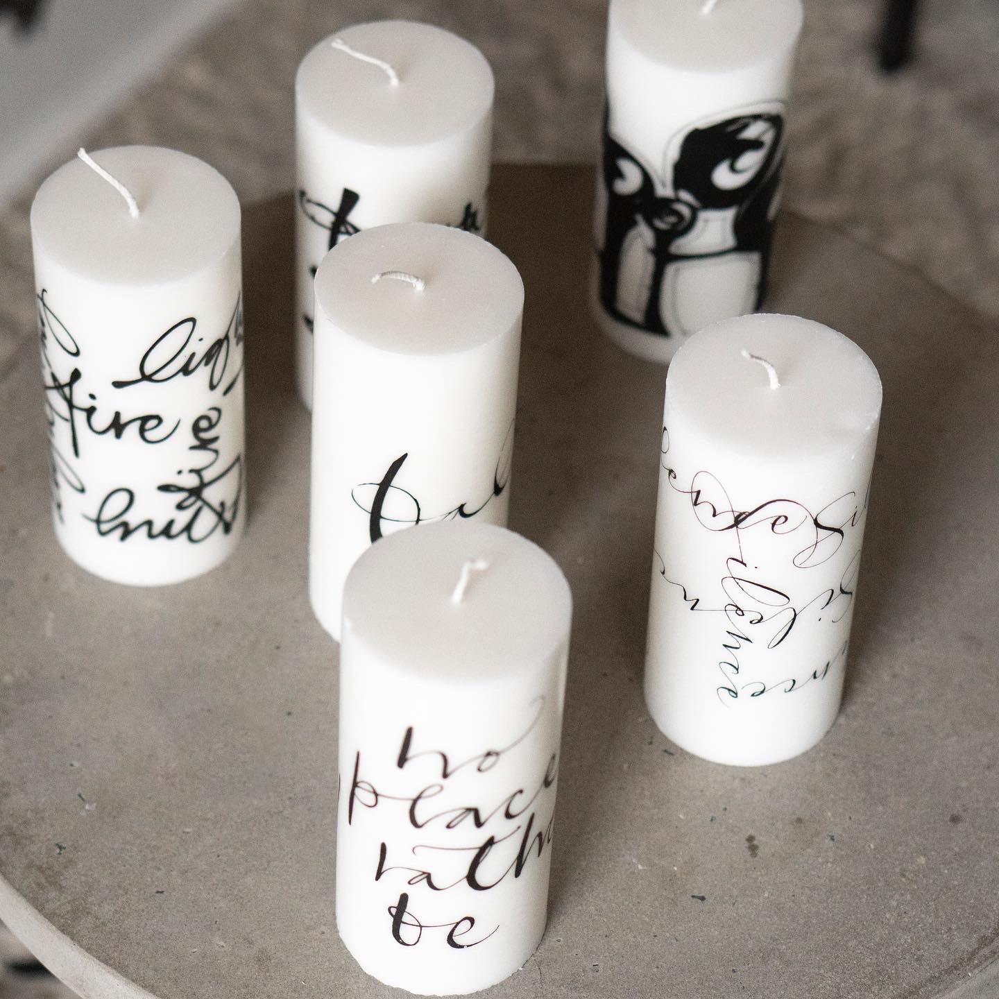 Blockljus stearin " light my fire " - 3