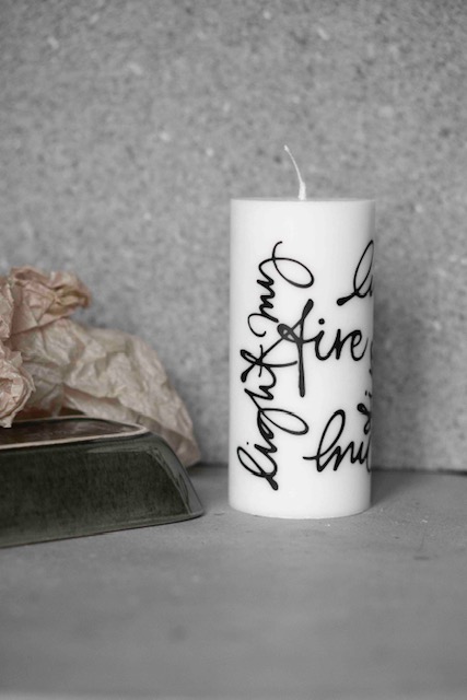 Blockljus stearin " light my fire "