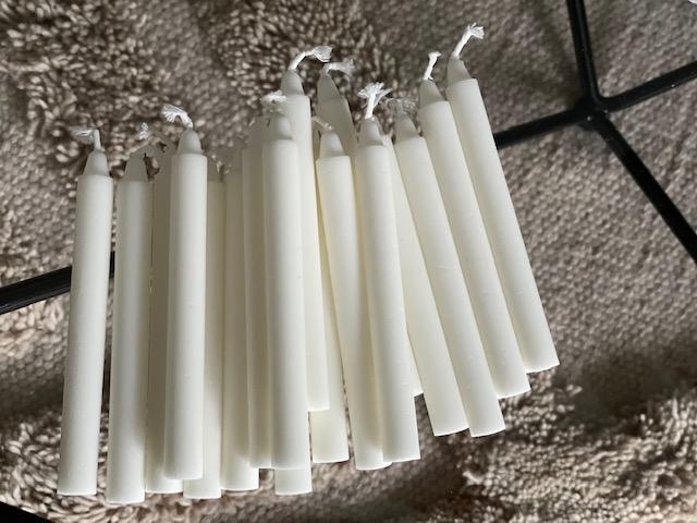 Julgransljus 1,2x11cm storpack 100% stearin - 2